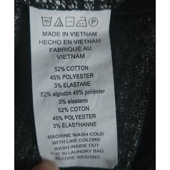 Michael Kors Womens Pants Black White Elastic Waist Pull On Side Button Size S - Picture 8 of 9